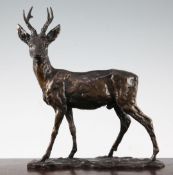 William Timyn. A limited edition bronze of a stag, signed and dated, W.Timyn 84, 10in.