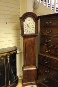 William Meredith of Chepstow. A George III mahogany eight day longcase clock, the 12 inch arched