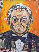 § John Bratby (1928-1992)oil on canvas,Portrait of Lord Boothby,signed,20 x 16in.