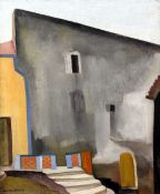 § Jean Burkhalter (1895-1982)oil on canvas,Street scene,signed,21.75 x 18in.