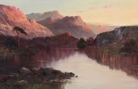 Charles Maurice (F.E. Jamieson)oil on canvas,Loch scene,signed,16 x 24in.