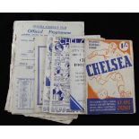 1944-1948 Chelsea Football Club programmes, seven for 1944, ten for 1945, three for 1946, ten for