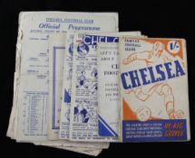 1944-1948 Chelsea Football Club programmes, seven for 1944, ten for 1945, three for 1946, ten for