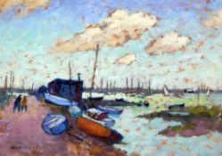 Jean Young (1914-)oil on canvas,Walberswick near Southwold,signed,10 x 14in.