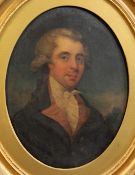 R* Sheridan (1764-1790)oil on canvas,Portrait of C H Knight aged 34 years, October 1785,inscribed