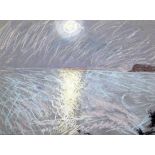 Jean Esme Oregon Cooke RA (1927-2008)pastel,Sun over the sea,signed,10 x 14.5in.