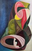 Inez Estelle Hoyton (1903-1983)oil on canvas,Surrealist Composition c.1940,signed,30 x 20in.
