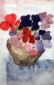 § Bryan Pearce (1929-2007)watercolour,Still life of flowers in a bowl,signed,14 x 9.5in.