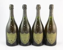 Four bottles of Dom Perignon, including two 1969, levels 1-1.5cm (when inverted); and two 1970, 1 -