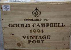 A case of twelve bottles of Gould Campbell 1994, owc. One of the best value shippers, whose wines in