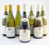 An eight bottle white burgundy assortment including two Chablis Grand Cru Vaudesir 1997, Domaine