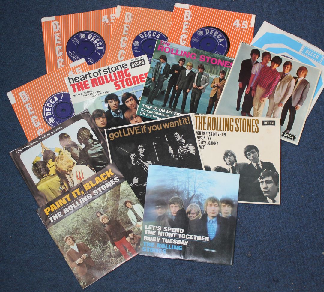 Rolling Stones memorabilia, includes five Rolling Stones press autographs signed by Brian Jones, - Image 2 of 7