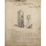 Tilghman, Richard Milbank (Paymaster 15th Foot, 1859-60, Jersey) - An album of 78 amusing pen and