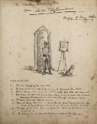 Tilghman, Richard Milbank (Paymaster 15th Foot, 1859-60, Jersey) - An album of 78 amusing pen and