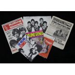 Rolling Stones memorabilia, includes five Rolling Stones press autographs signed by Brian Jones,