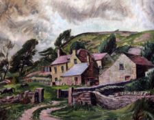 James Tarr (1905-1970)oil on canvas,Rabina Farm, Wales (the artist's house in Wales),16 x 20in.