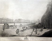 Pollard and Jukes after Dayesaquatint,View of Bloomsbury Square, 1787,overall 16 x 21in.