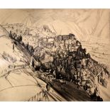 Job Nixon (1891-1938)engraving and drypoint,'Anticoli', 1921 (I), signed and inscribed to the