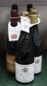 A nine bottle northern Rhone assortment including one Hermitage 1988, Bernard Faurie; one Cote-Rotie