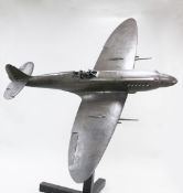 Stephen Allen. A limited edition bronze 1/5th scale model of a Mark XIVc spitfire detailing