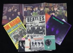 Beatles memorabilia including George Harrison signature signed on card, Beatles fan club