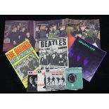 Beatles memorabilia including George Harrison signature signed on card, Beatles fan club