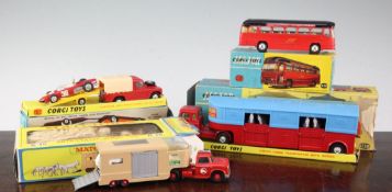 Corgi 1120 midland express coach corgi gift set no.17, Corgi 1130 circus horse transporter and a