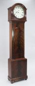 Chancellor & Son of Dublin. An early 19th century mahogany eight day longcase clock, the 12 inch