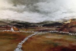 Phyllis del Vecchiooil on canvas,Donegal landscape,signed,40 x 60in. unframed