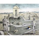 § Giorgio de Chirico (1888–1978)lithograph,La Cabana Nei bagni misteriosi 1968,signed in pencil,