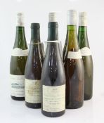 Six Loire whites including four bottles of Quarts de Chaume 1988, Chateau Bellerive, three with