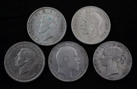 Victoria to George VI crowns- 1844, 1902, 1928, 1937 and 1951
