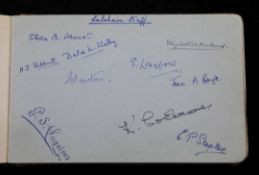 A collection of various autographs from the 1930's to 1950's, including Haile Selassie, the 1933