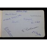A collection of various autographs from the 1930's to 1950's, including Haile Selassie, the 1933