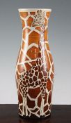 Sally Tuffin for Dennis Chinaworks. A 'giraffe' design baluster vase, impressed and inscribed