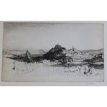 British etchersfolio of assorted etchings,Mostly landscapes, including works by Malcolm Osborne,
