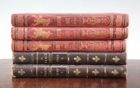 L'Exposition de Paris, 2 vols, red pictorial cloth, Paris 1889, L'Exposition de Paris, 3 vols,