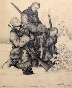 § Arthur Szyk (1894-1951)pencil and ink,'Polish Christmas 1939', signed, dated London '39 and