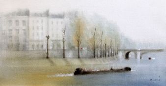 § Anthony Robert Klitz (1917-2000)oil on canvas,View on the Seine,signed, with artist's stamp