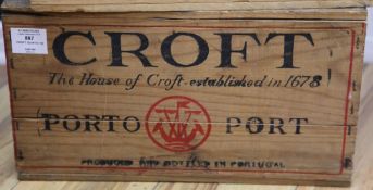 A case of twelve bottles of Croft Quinta da Roeda 1978, owc. Known as a 'single-quinta' (or single-