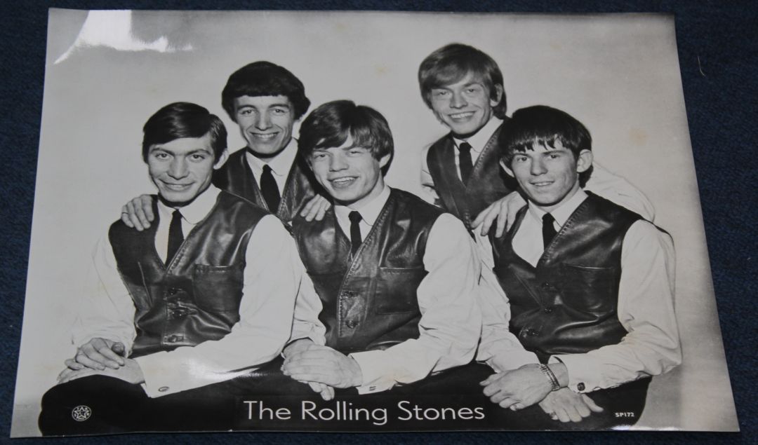Rolling Stones memorabilia, includes five Rolling Stones press autographs signed by Brian Jones, - Image 7 of 7