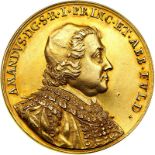 German States: Fulda. 8 Ducats, 1738. Fr-1057. 27.9 grams. Amandus von Buseck, 1737-1756. Capped,