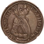 Transylvania. Taler, 1590. Dav-8802. Sigmund Bathori, 1581-1602. Half figure with scepter right.