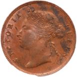 Straits Settlements. Cent, 1897. KM-16. Victoria. PCGS graded MS-62 Brown.