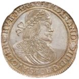 Hungary. Taler, 1651-KB (Kremnitz). Dav-3198. Ferdinand III, 1637-1657. Sharply struck example