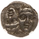 Moesia, Istros. Silver Drachm (5.57 g), 4th Century BC [Photo]; Seleucid Kingdom Demetrius I. Silver