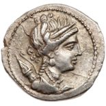 Gaul, Massilia. Silver Tetrobol (2.8 g), ca. 200-150 BC. Draped bust of Artemis right; behind bow