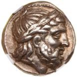 Macedonian Kingdom. Philip II. Silver Tetradrachm (14.30 g), 359-336 BC. Amphipolis, posthumously,