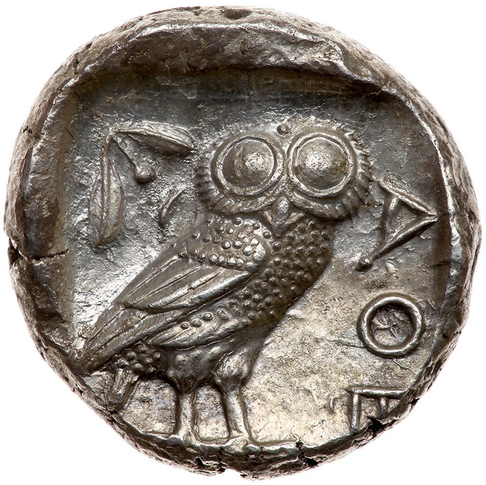 Attica, Athens. Silver Tetradrachm (17.1 g), ca. 454-404 BC. Helmeted head of Athena right, - Image 2 of 2