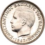 Greece. Silver Pattern Drachma, 1967. KM-PN83. Silver. 8.5 grams. Milled edge. Constantine II.
